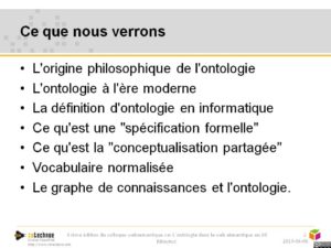 Ontologie, graphe de connaissance et web sémantique en 10 minutes