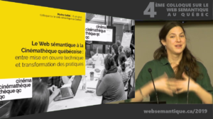 Marina Gallet au Colloque sur le Web sémantique
